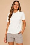 Blusa Aurora gola alta OFF WHITe
